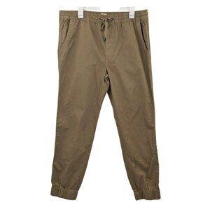 Gap Jogger Pants Men Size L Canvas Cargo Khaki Casual Pull-On Gorpcore Commute